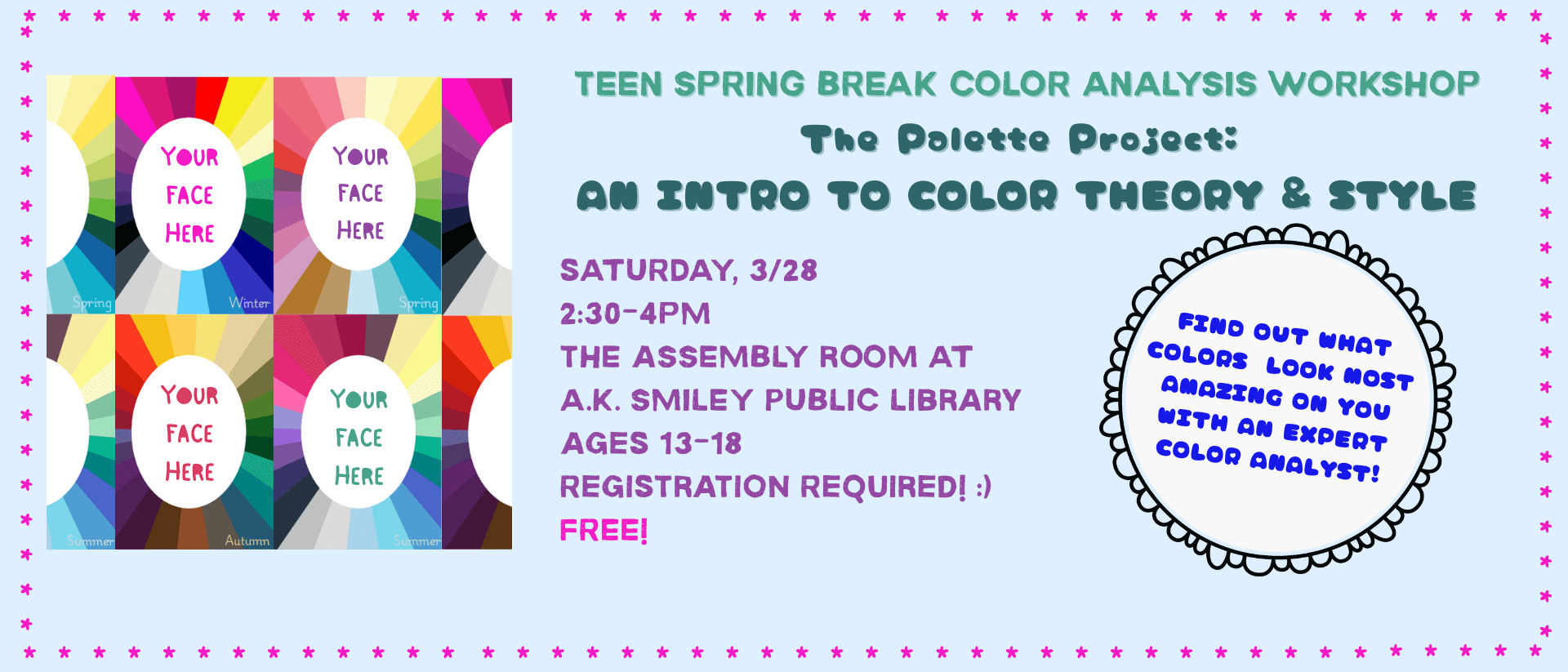 Spring Break Color Schemes Teen Spring Break Color Analysis Workshop - The Palette Project: An ...